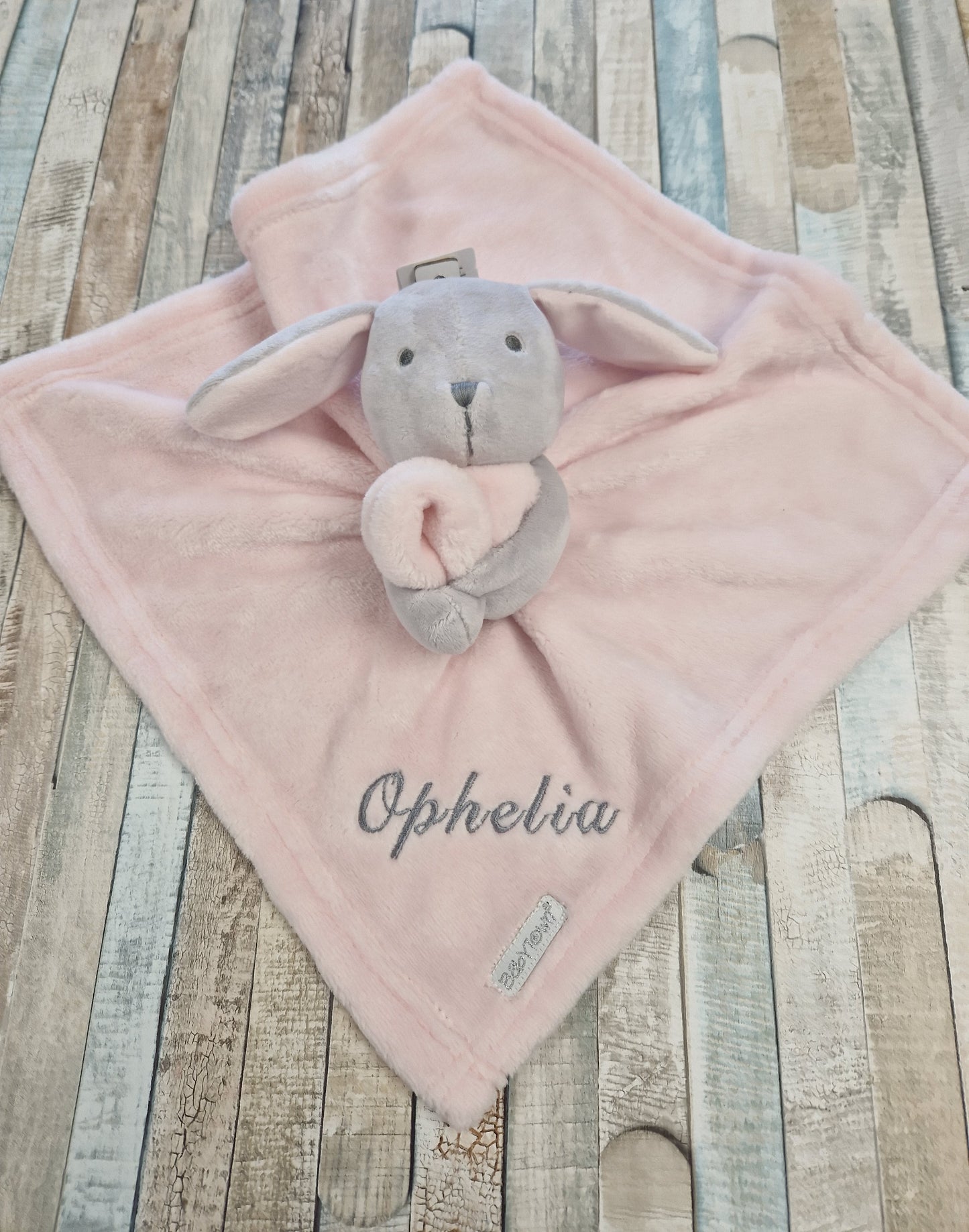 Personalised Baby Babytown Novelty Bunny Comforter