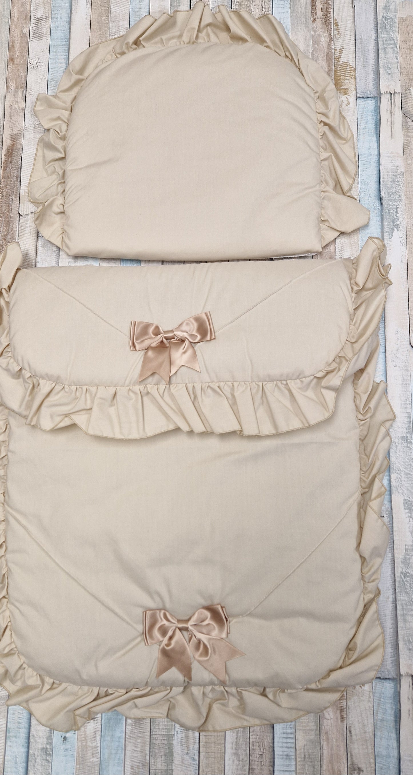 Unisex Baby Beige Pram Set