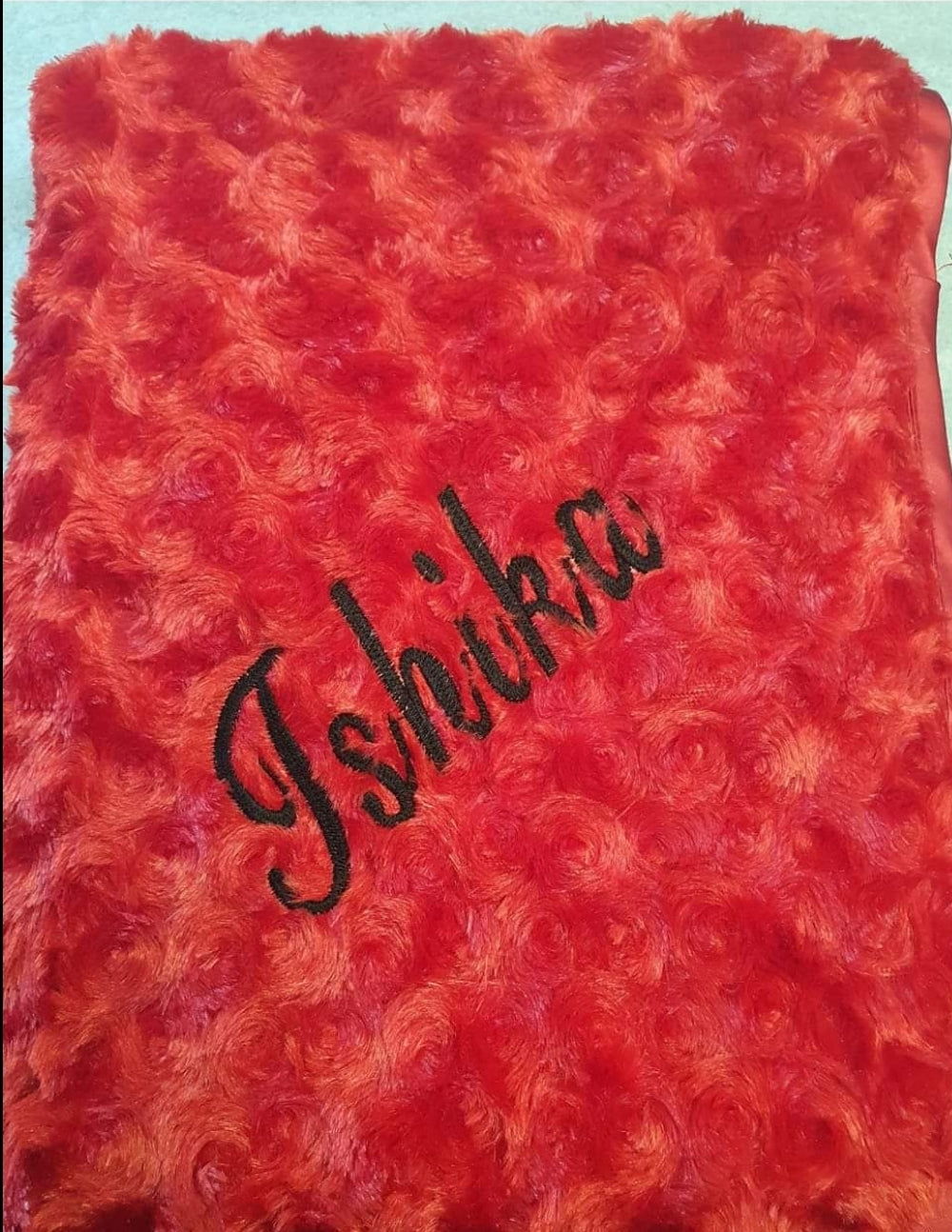 Personalised Soft Rose Baby Wrap /Blanket