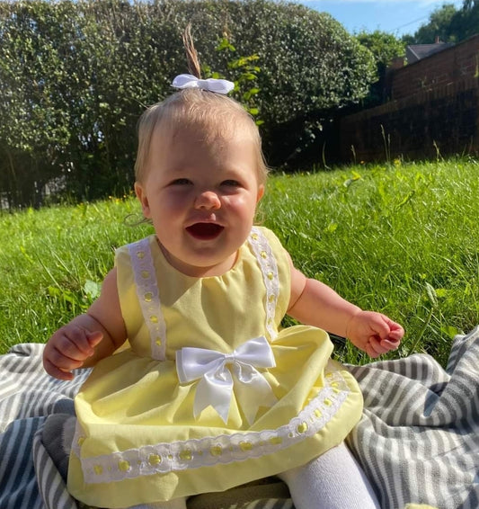 Baby Girls Lemon Sleeveless Dress & Pants