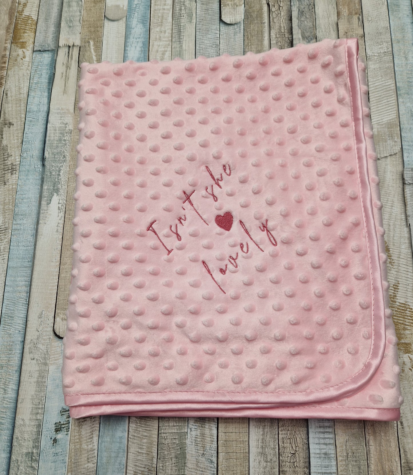 Baby Girls Is'nt She Lovely Pink Dimple Wrap