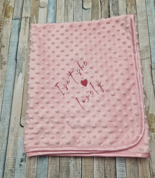 Baby Girls Is'nt She Lovely Pink Dimple Wrap