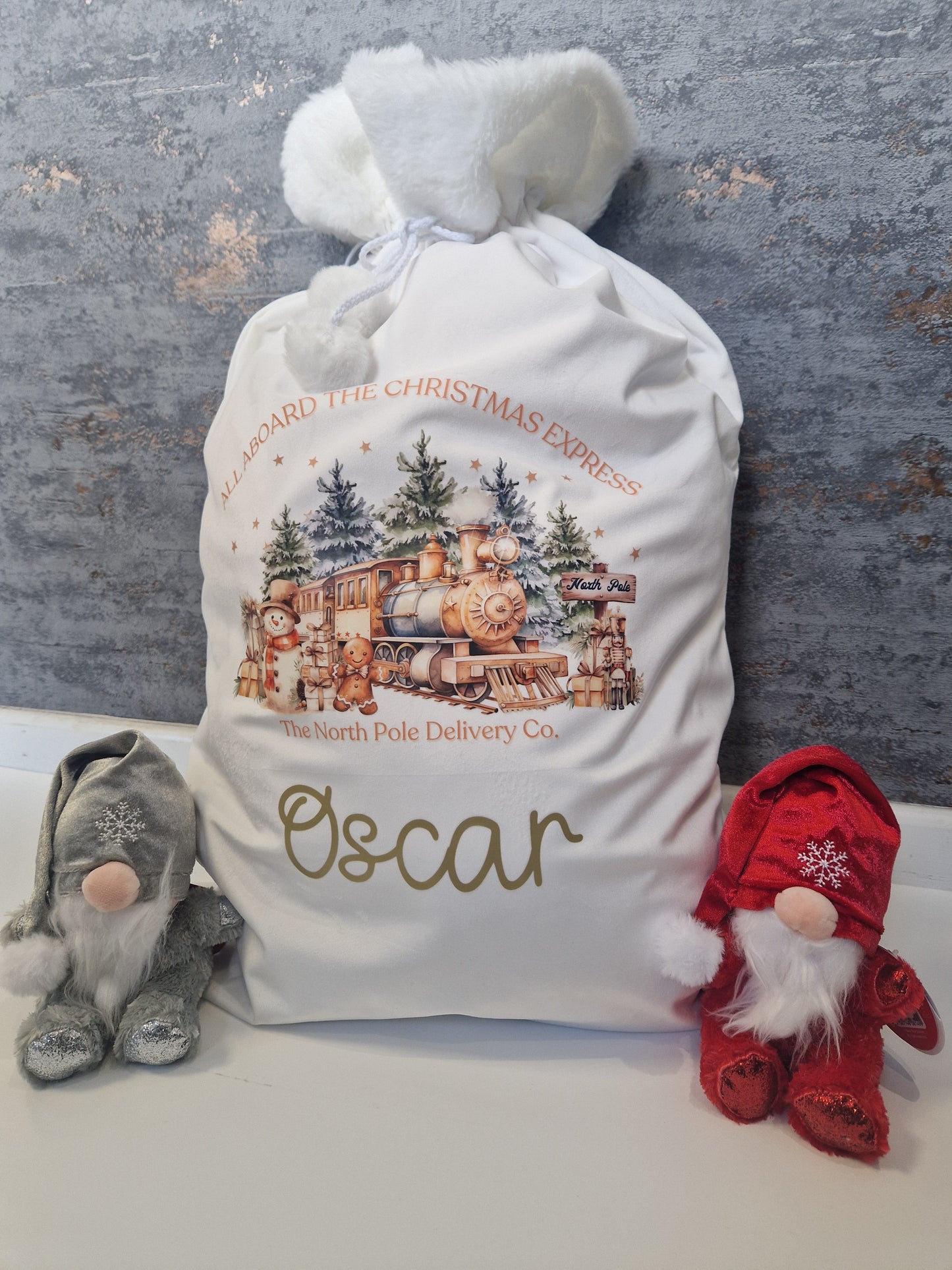 Personalised Children's Polar Express Luxury Santa Sacks