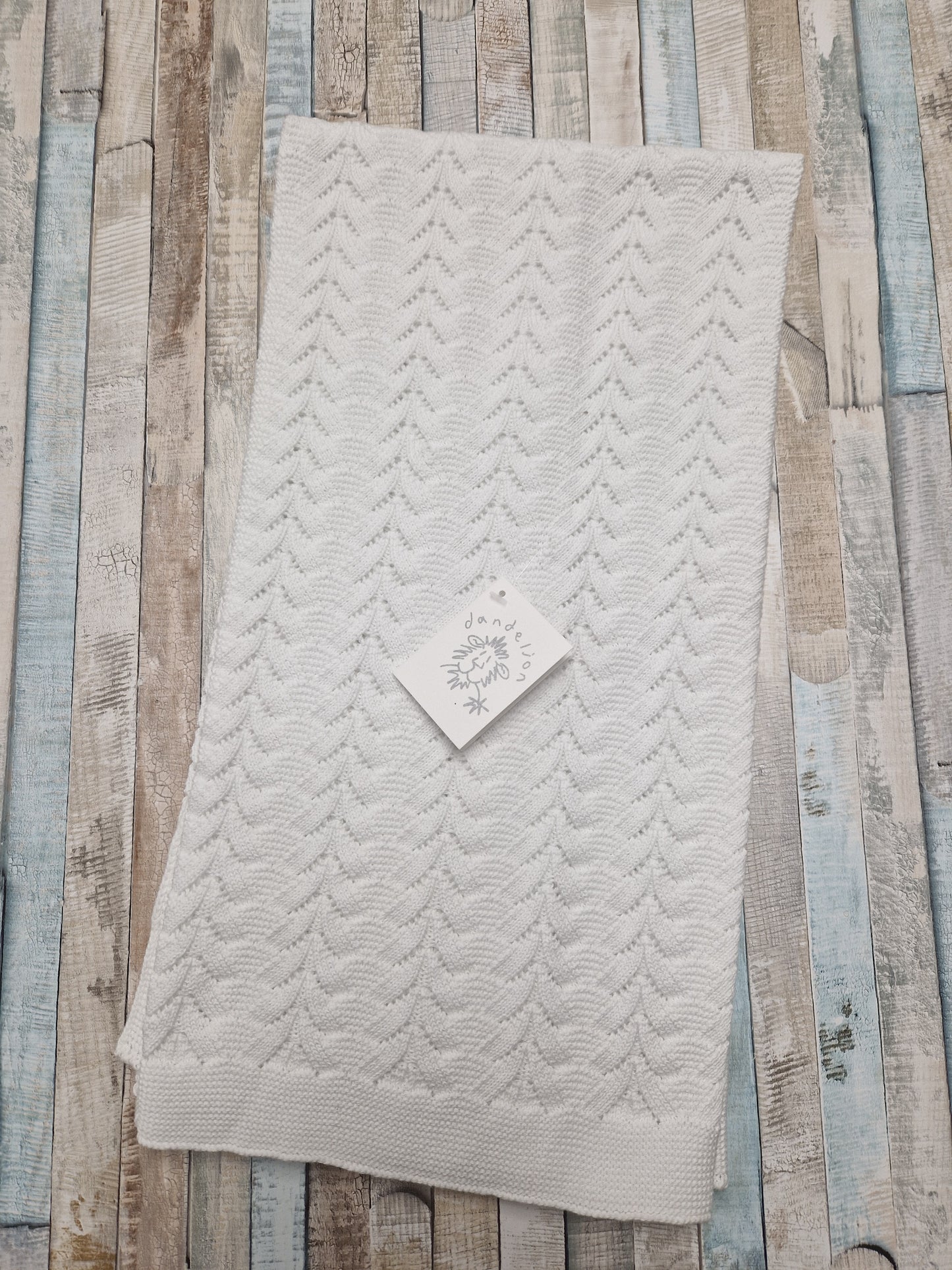 Nana's Special Buys Unisex White Shawl