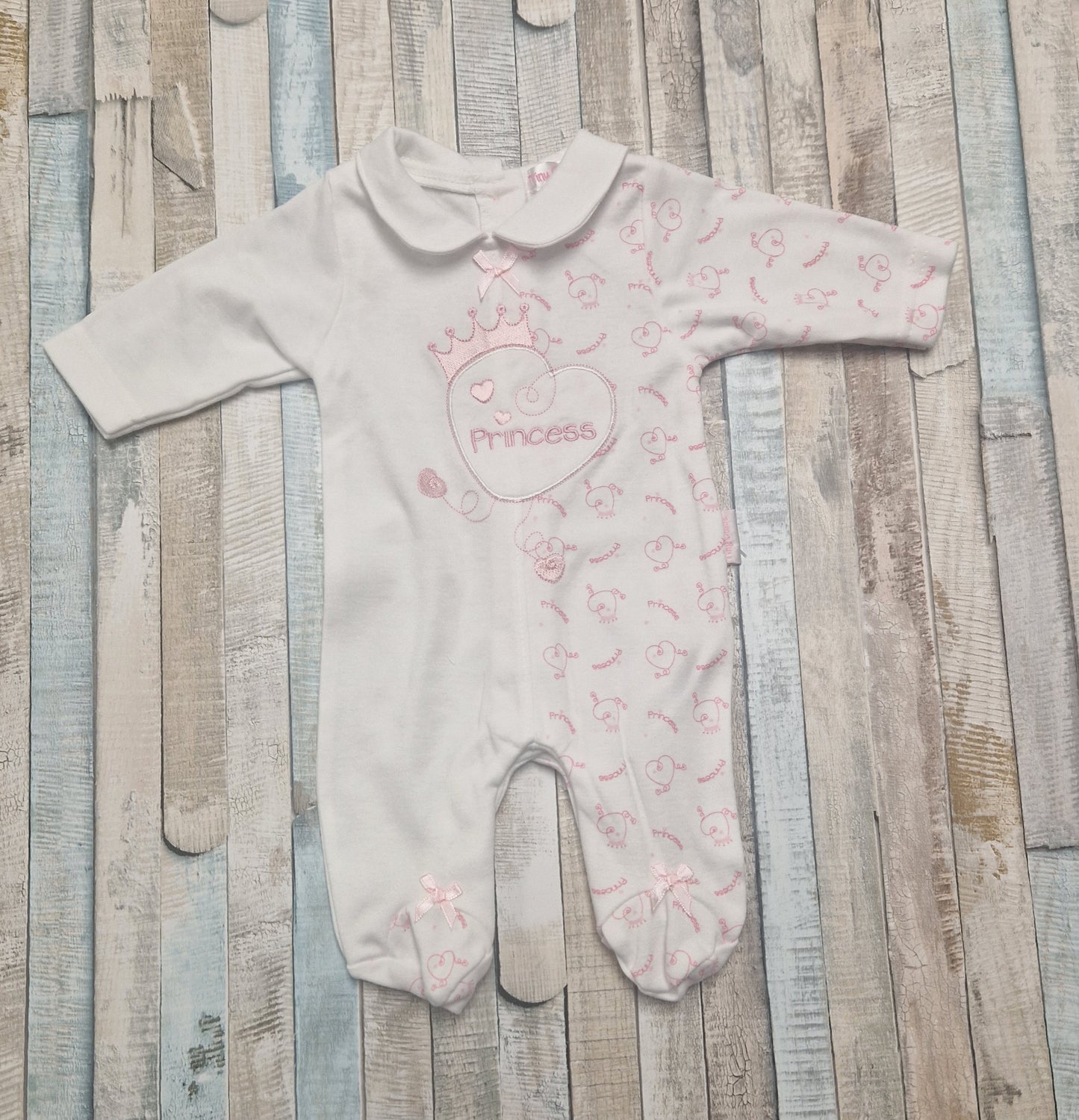 Premature Baby Girls Princess Babygro