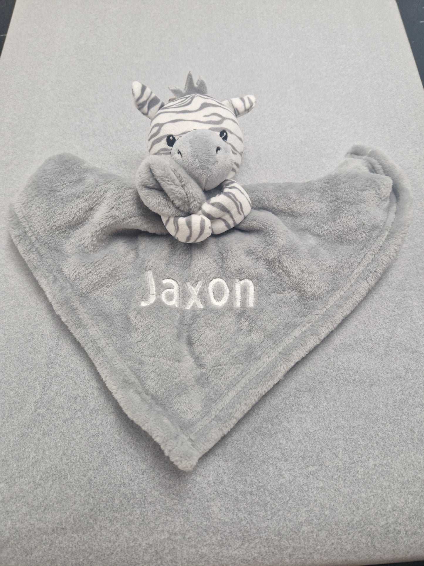 Personalised Unisex Baby Zebra Novelty Comforter