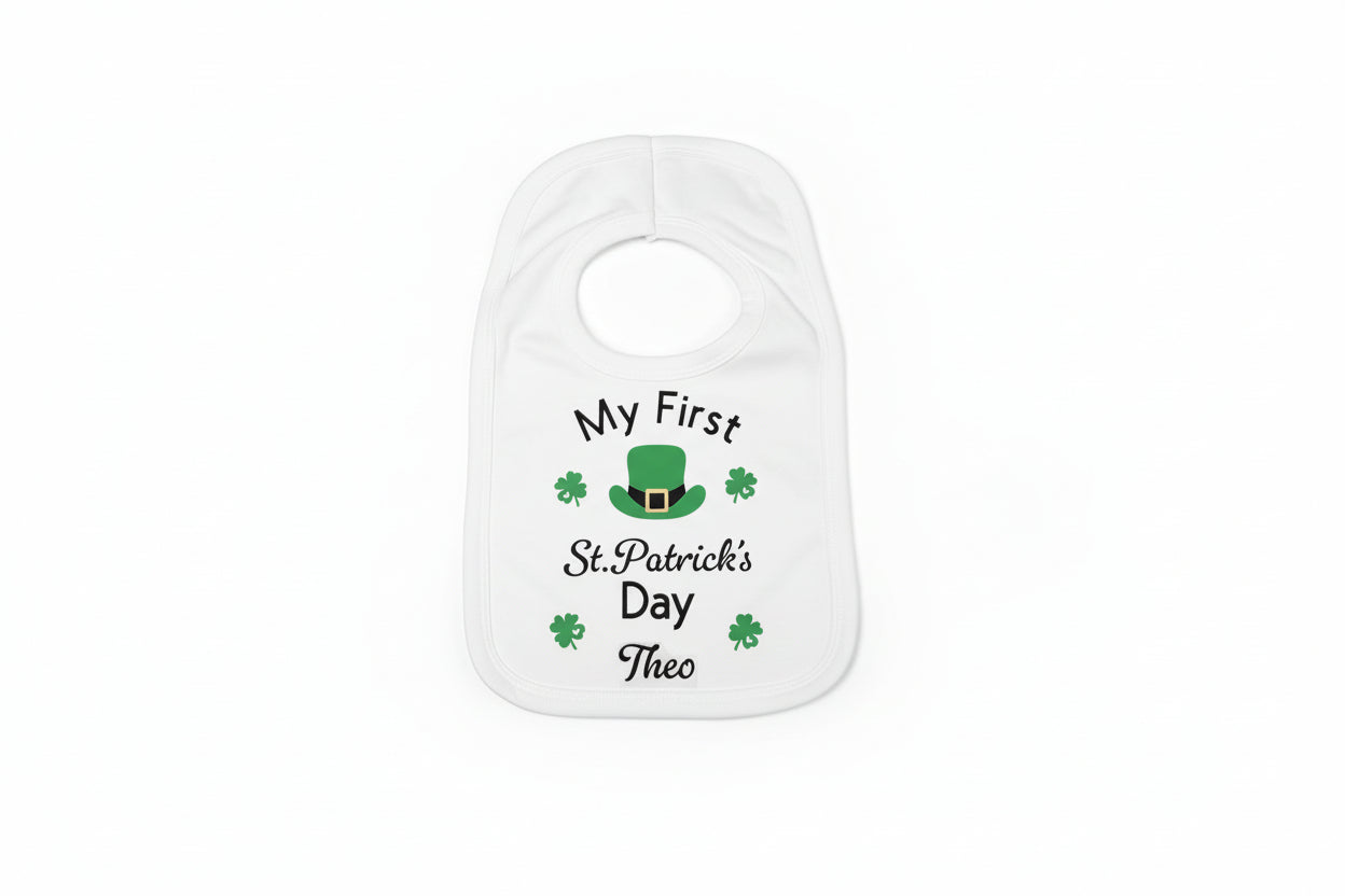Baby Personalised My First St Patrick Day Bib