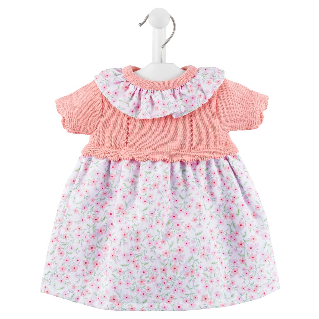 Nana's Special Buys Baby Girls Floral Half Knitted Dress