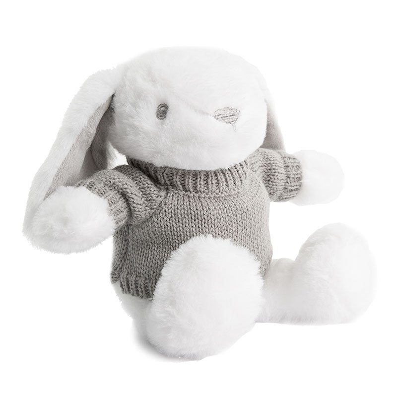 White Bunny With Grey Personalised Jumper