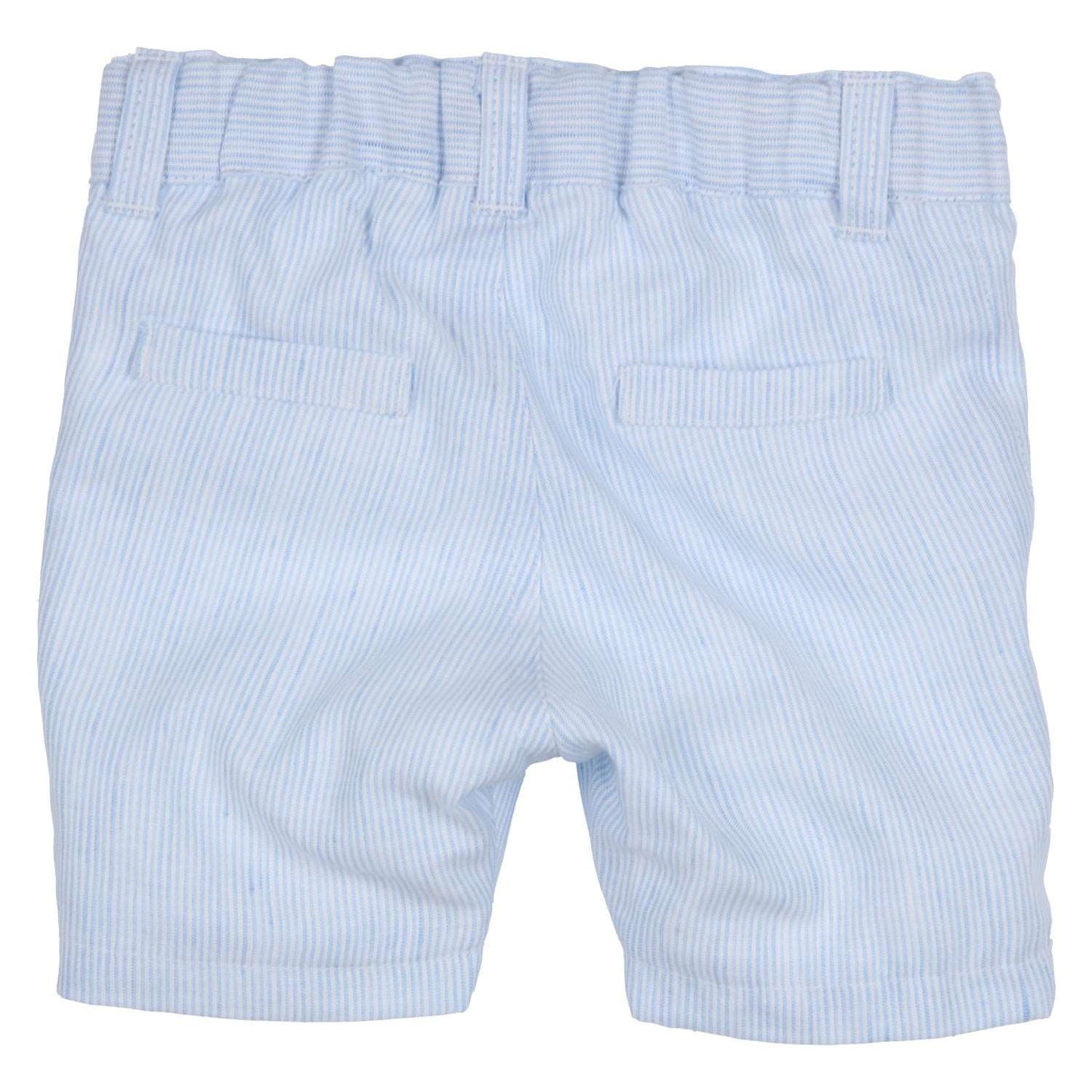Baby Boys Blue & White Stripe Shorts - Nana B Baby & Childrenswear Boutique