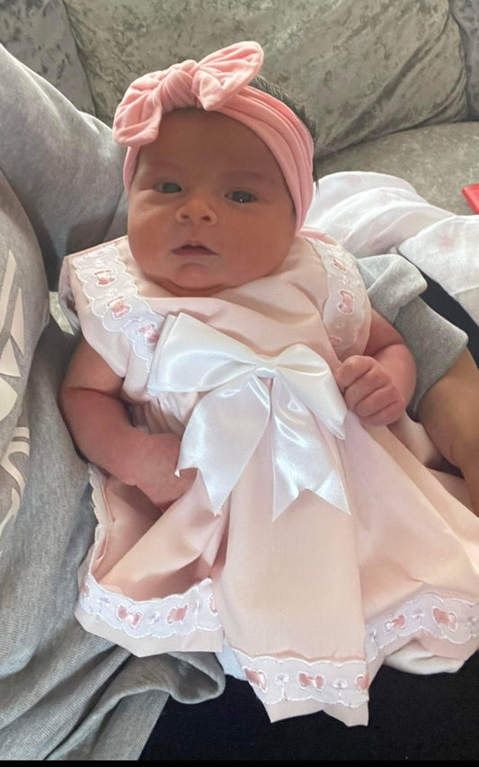 Baby Girls Pink Sleeveless Dress & Pants