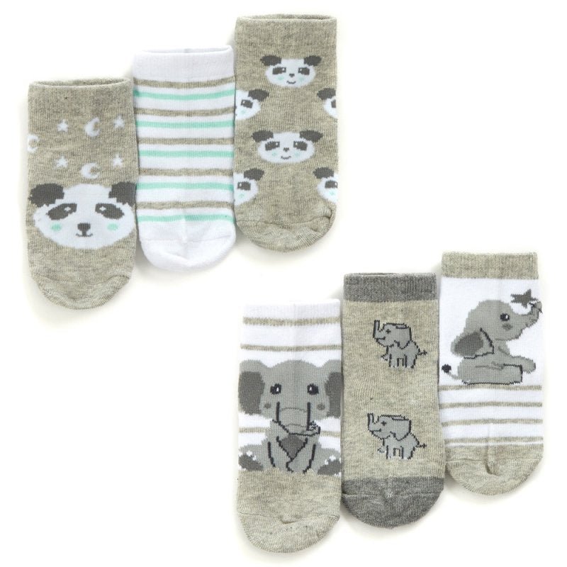 Baby Unisex Grey And White Ankle Socks - Nana B Baby & Childrenswear Boutique