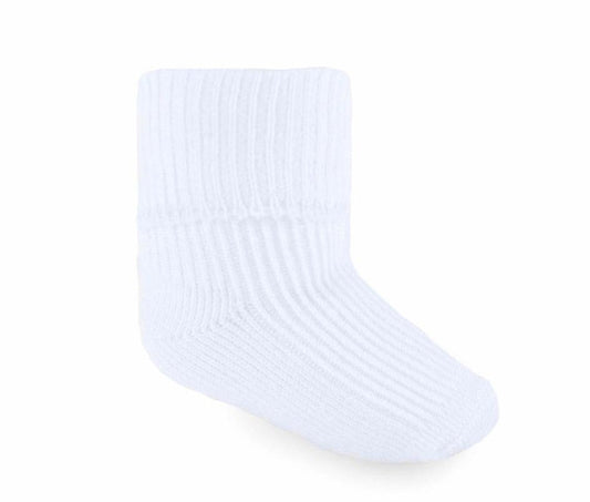 Baby White Turn Down Socks - Nana B Baby & Childrenswear Boutique