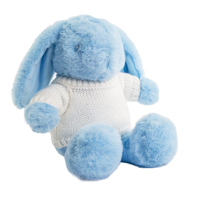 Blue Bunny With Personalised Jumper - Nana B Baby & Childrenswear Boutique