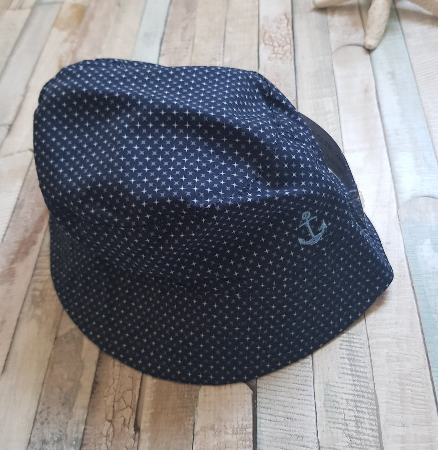Boys Anchor Design Reversible Bucket Sun Hat - Nana B Baby & Childrenswear Boutique