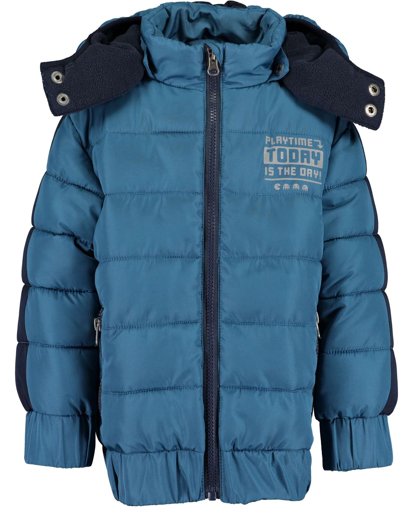 Boys High Neck Woven Hooded Jacket - Nana B Baby & Childrenswear Boutique