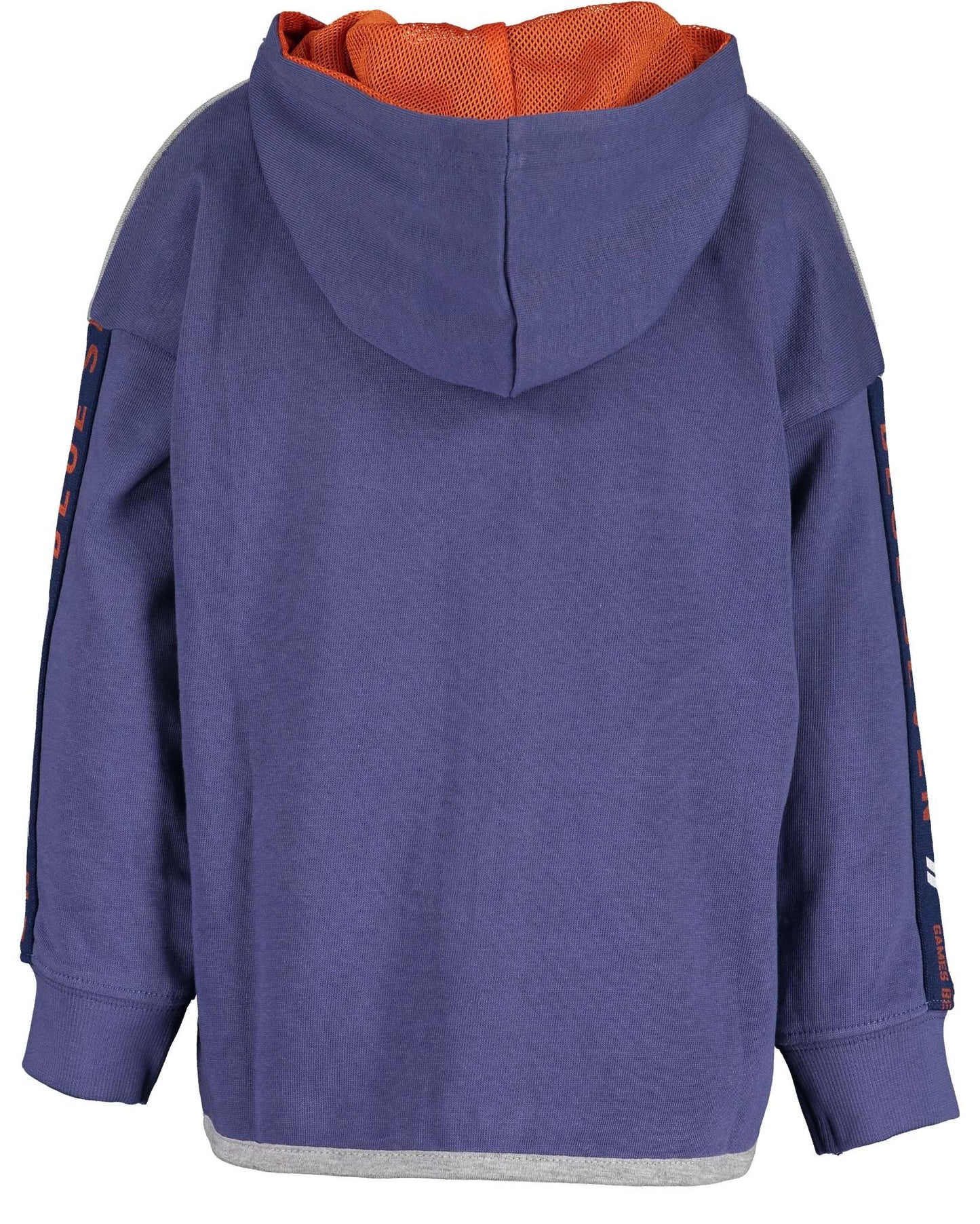 College Style Grey Football Hooded Jacket - Nana B Baby & Childrenswear Boutique