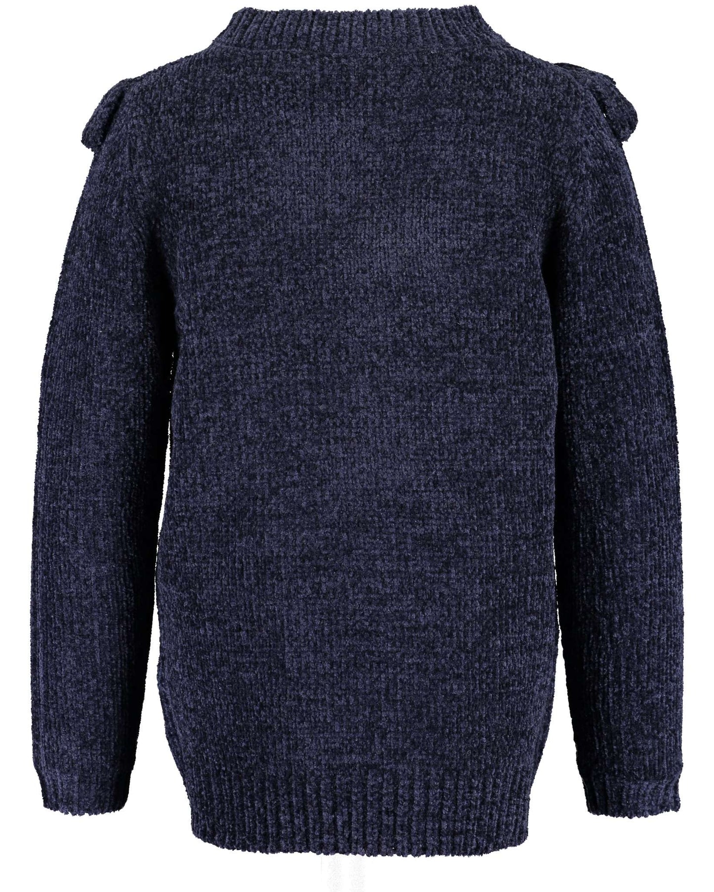 Girls Navy Chenille Jumper - Nana B Baby & Childrenswear Boutique