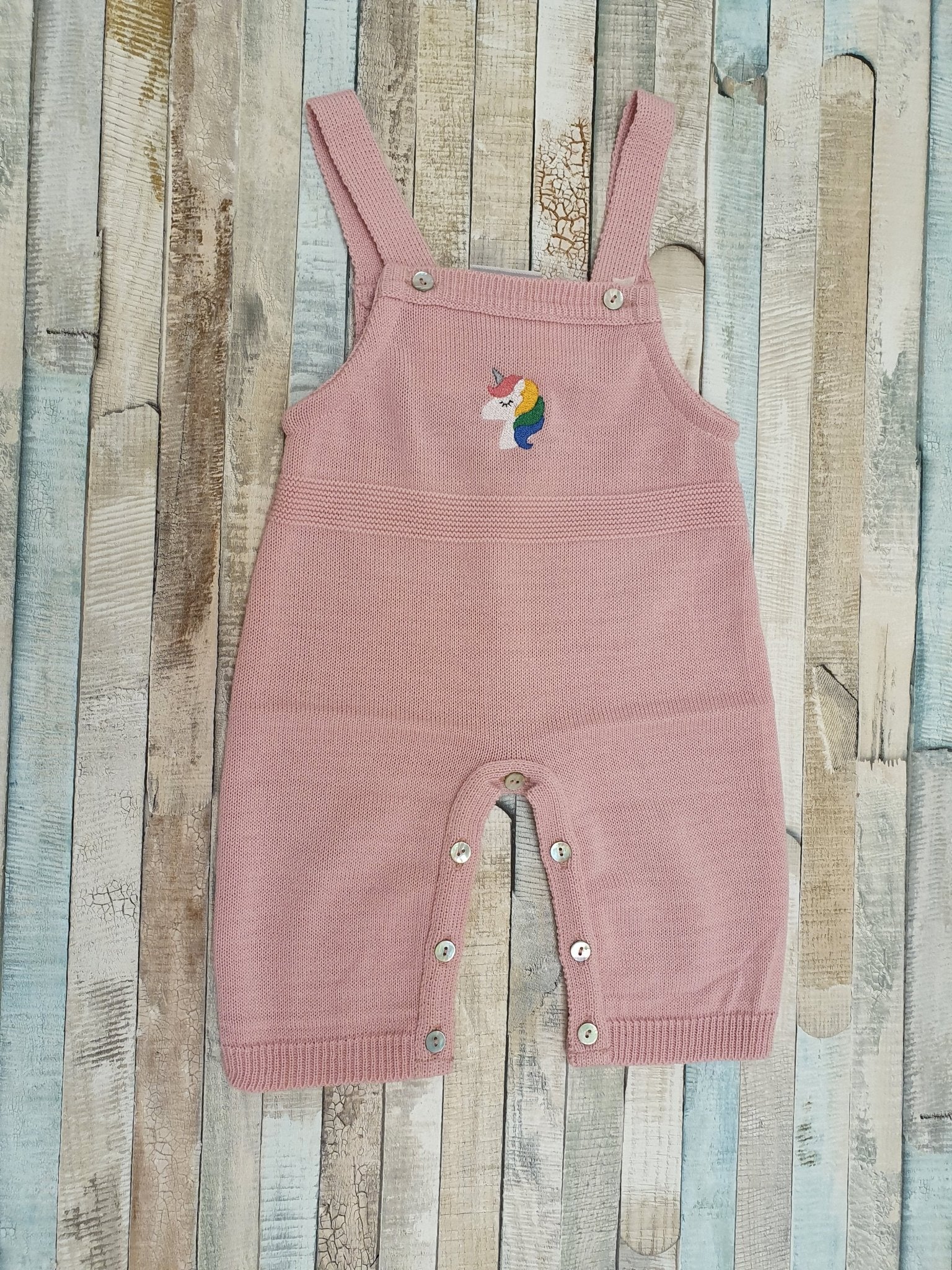 Knitted Baby Girls Dungaree - Nana B Baby & Childrenswear Boutique