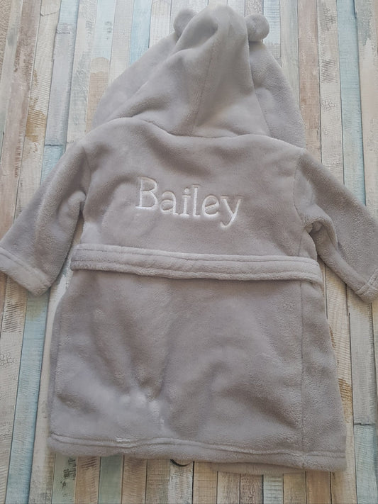 Personalised Baby Hooded Dressing Gown - Nana B Baby & Childrenswear Boutique