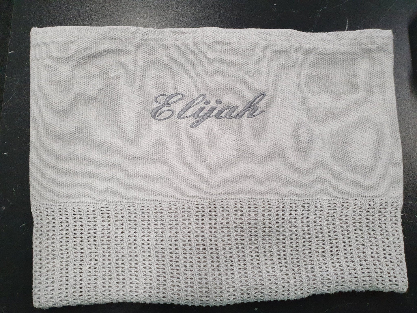 Personalised Large Cellular Blanket - Nana B Baby & Childrenswear Boutique