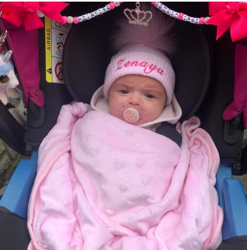 Personalised Pink Knitted Single Pink Fluffy Faux Fur Pom Hat - Nana B Baby & Childrenswear Boutique