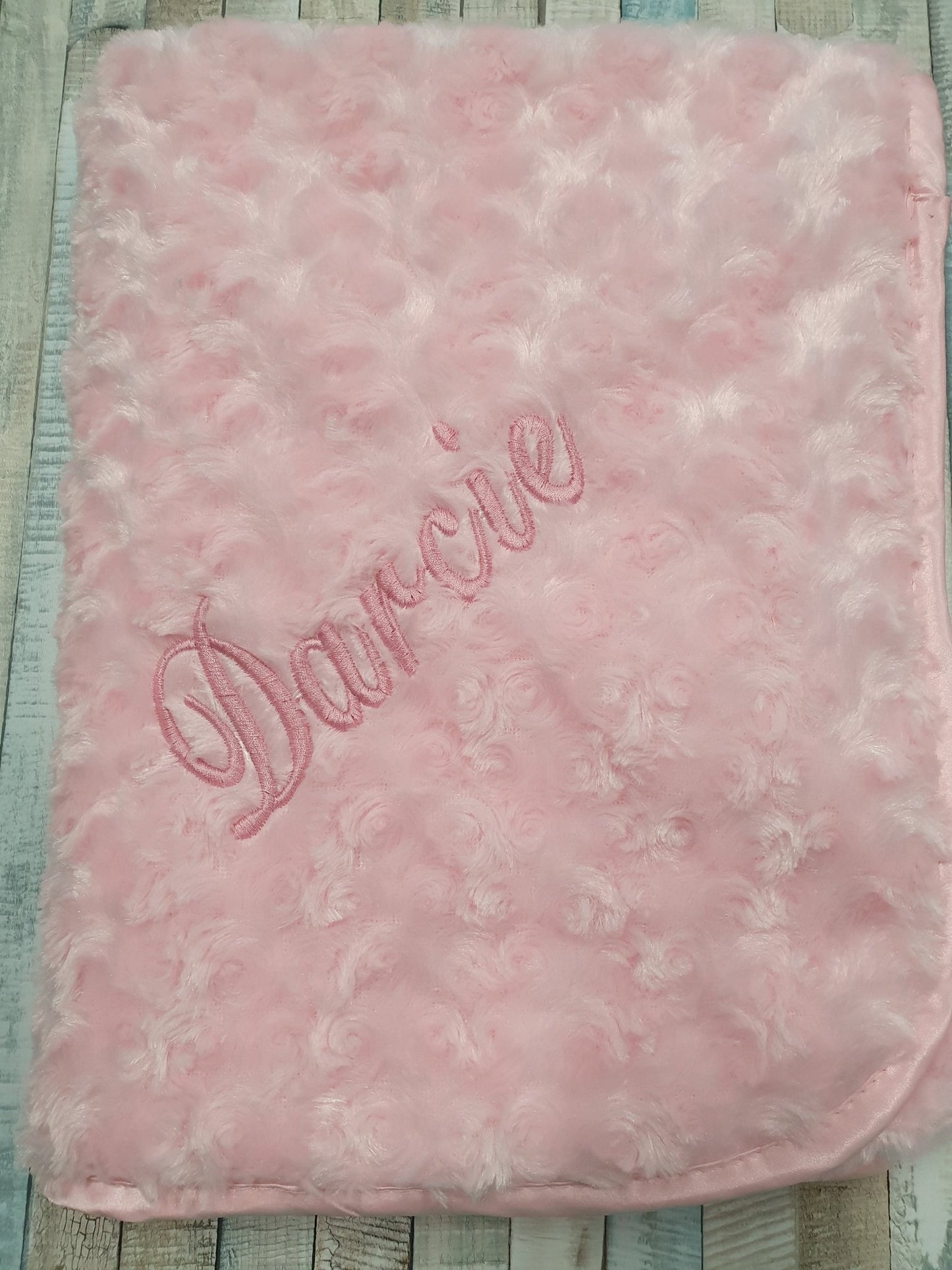Personalised Soft Rose Baby Wrap /Blanket - Nana B Baby & Childrenswear Boutique