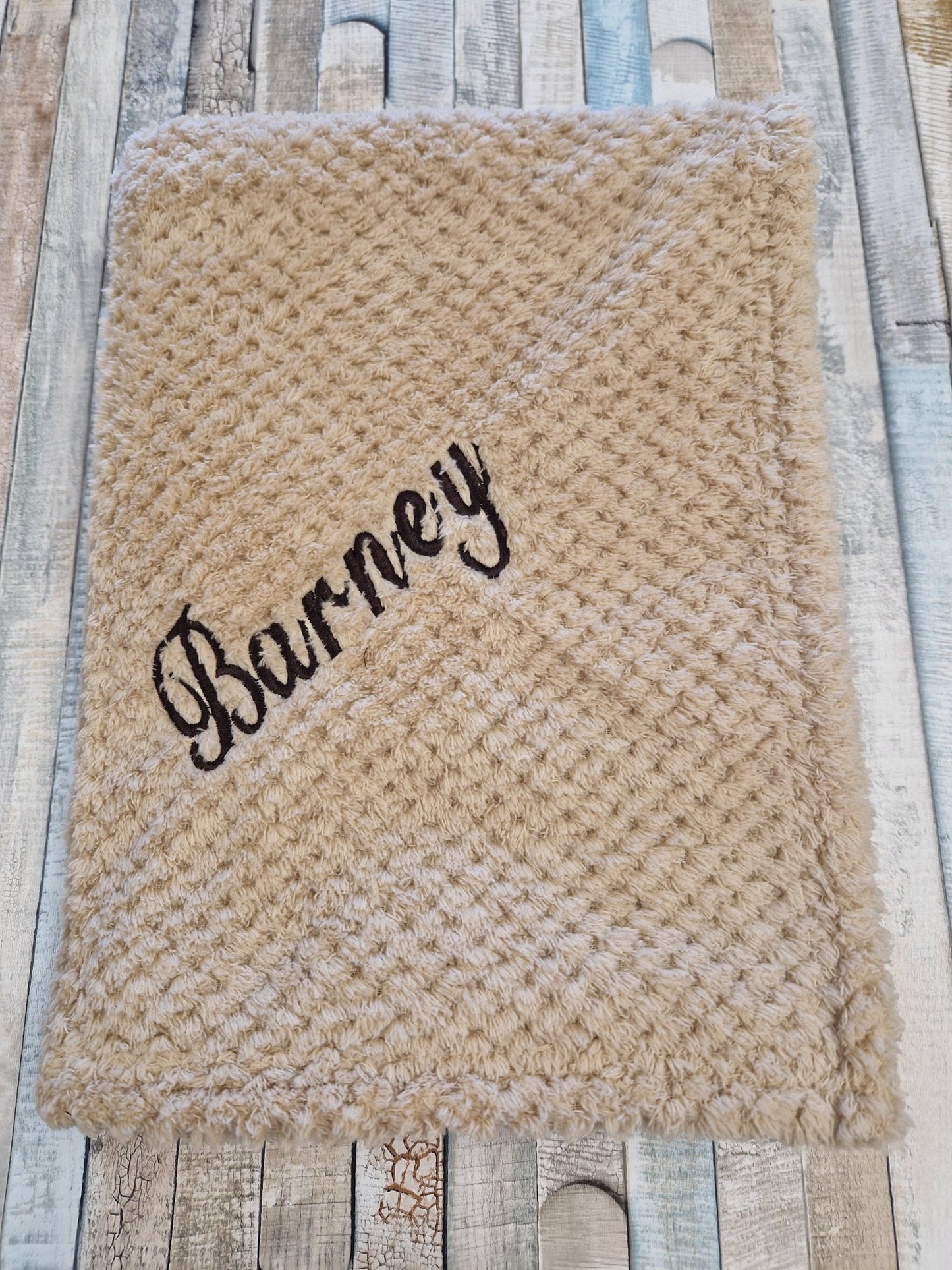 Personalised Waffle Beige Baby Wrap/Blanket - Nana B Baby & Childrenswear Boutique