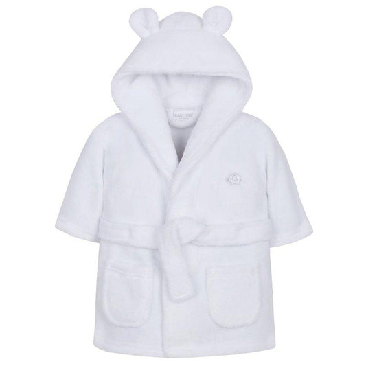 Personalised White Baby Hooded Dressing Gown - Nana B Baby & Childrenswear Boutique