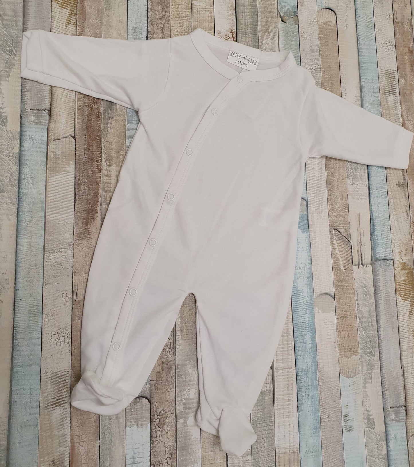 Personalised White Sleepsuit - Nana B Baby & Childrenswear Boutique