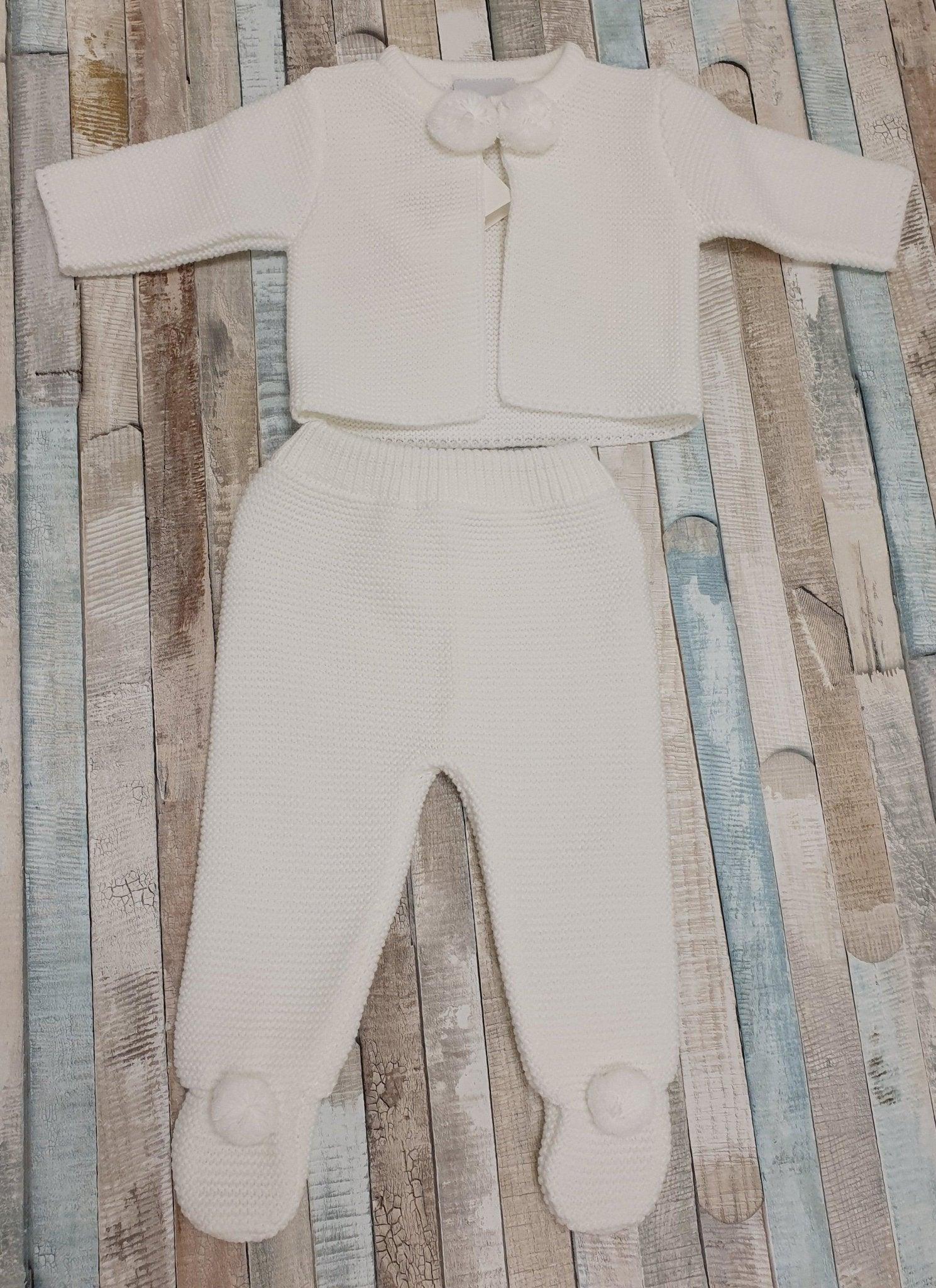 Unisex Baby Knitted Pom Pom Set - Nana B Baby & Childrenswear Boutique