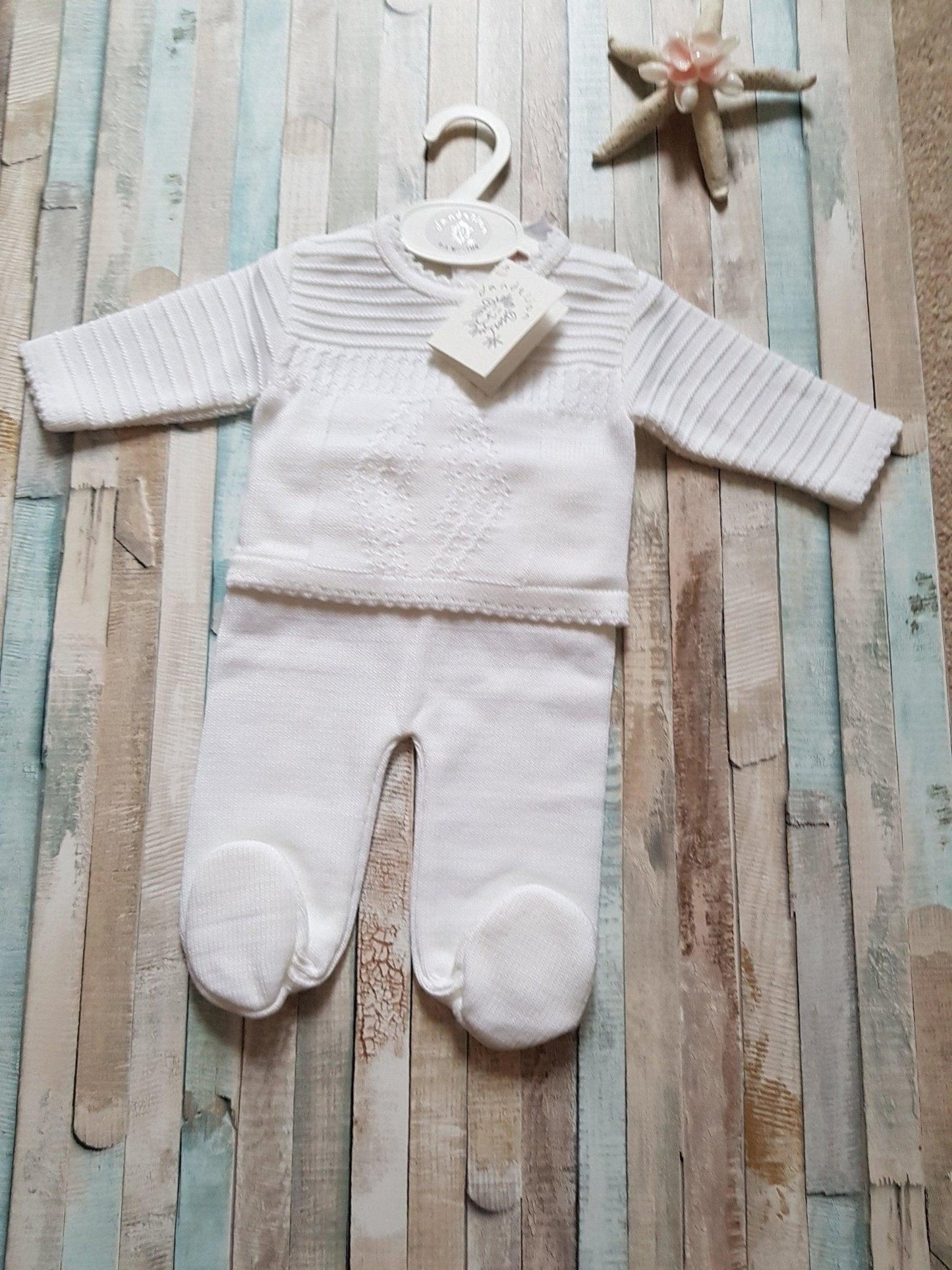 Unisex Diamond Knitted Leggings And Jumper - Nana B Baby & Childrenswear Boutique