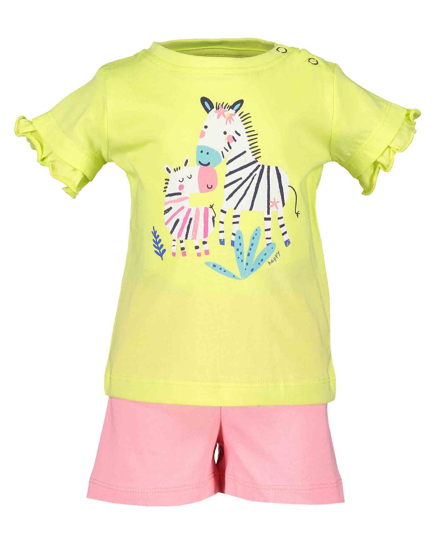 Zebra Printed Baby Girls Short Set - Nana B Baby & Childrenswear Boutique