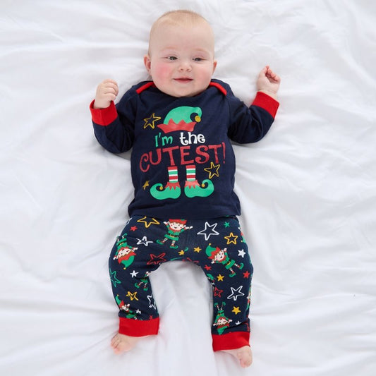 Unisex Baby I'm The Cutest Elf Christmas Pyjamas