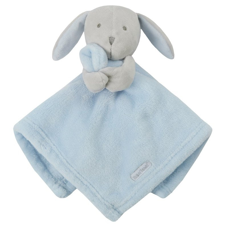 Personalised Baby Blue Babytown Novelty Bunny Comforter