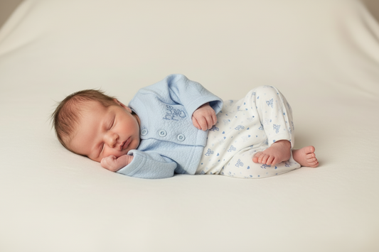 Premature Baby Boys Hug Me Faux 2 Piece All in one Set