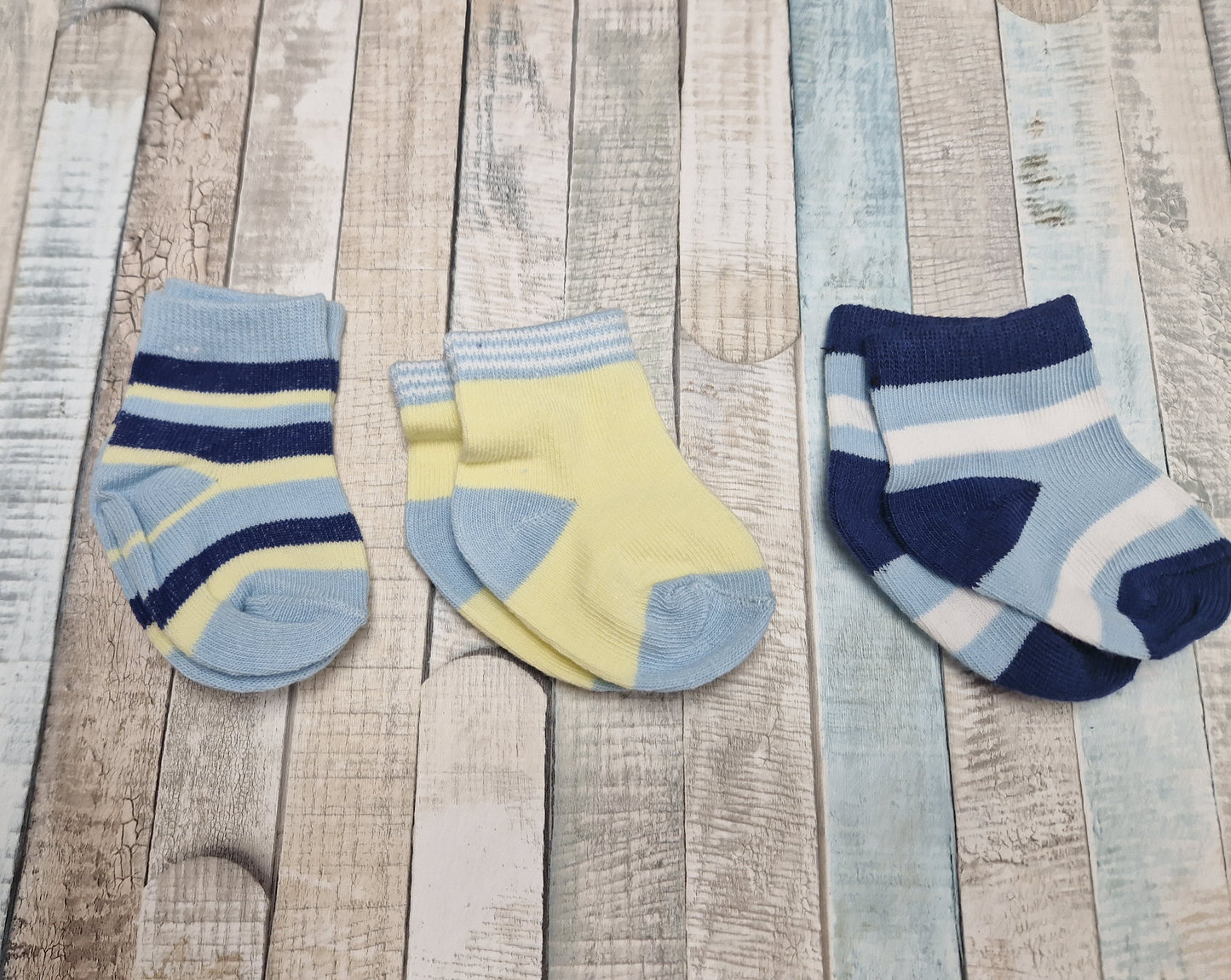 Baby Boys Striped Pack Of 3 Socks