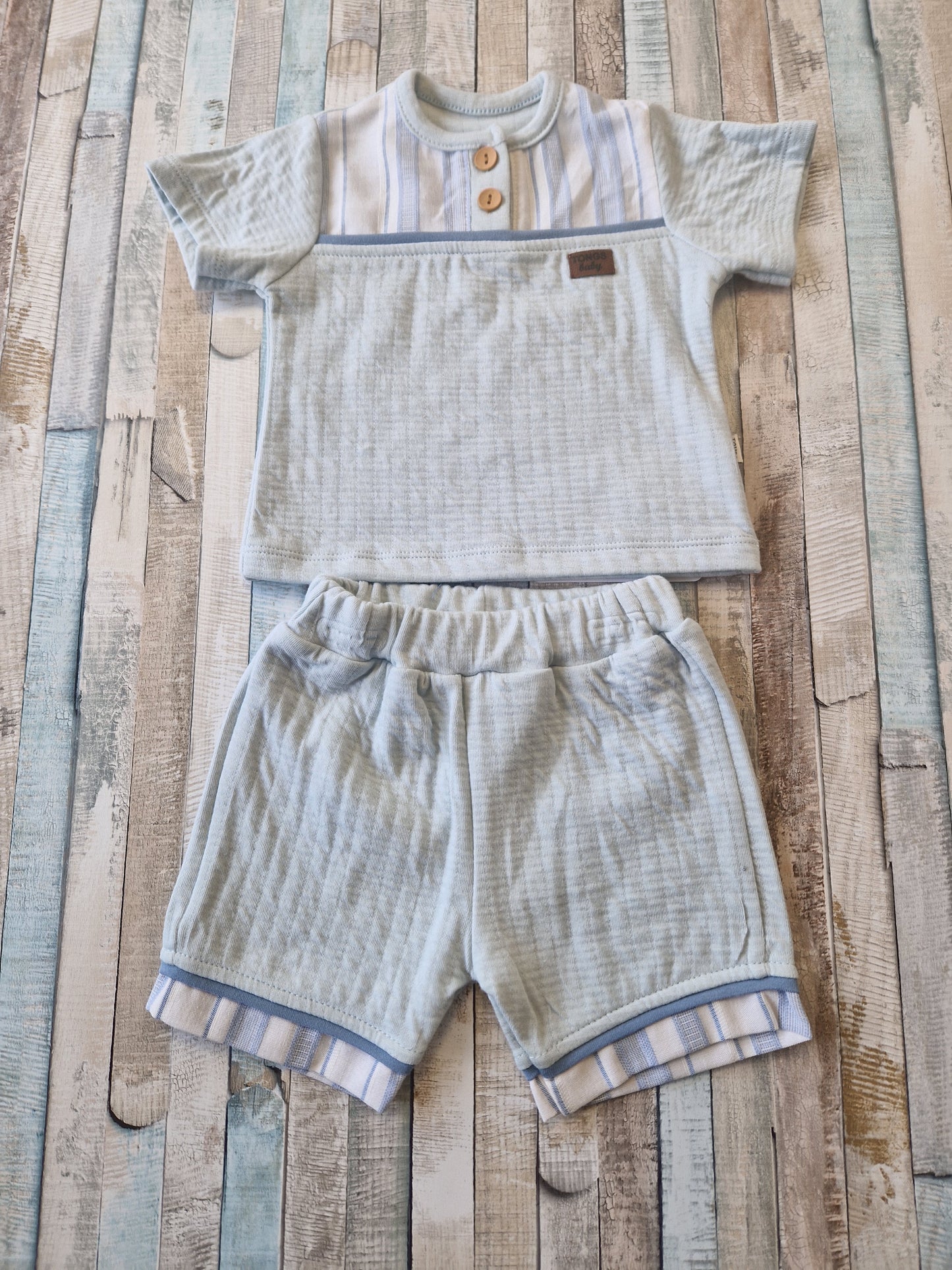 Baby Boys Mint Green Short Set