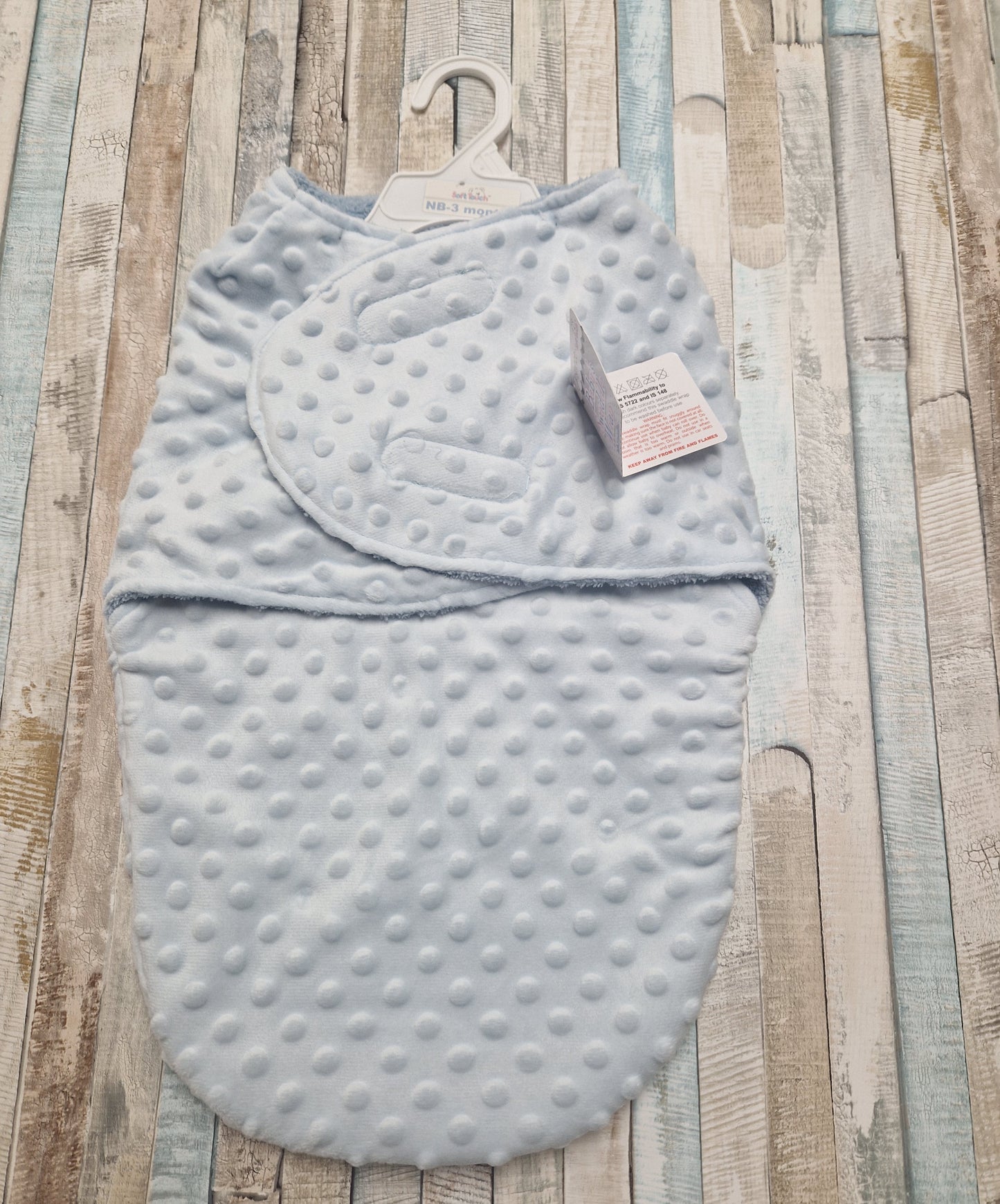 Baby Boys Blue Bubble Design Swaddle Wrap