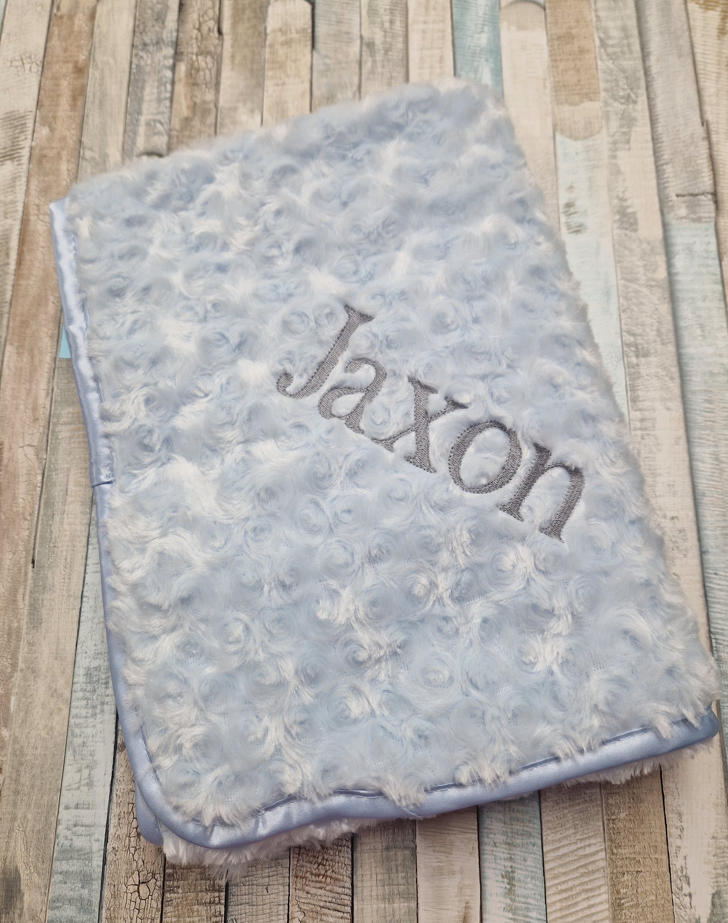 Personalised Soft Rose Baby Wrap /Blanket