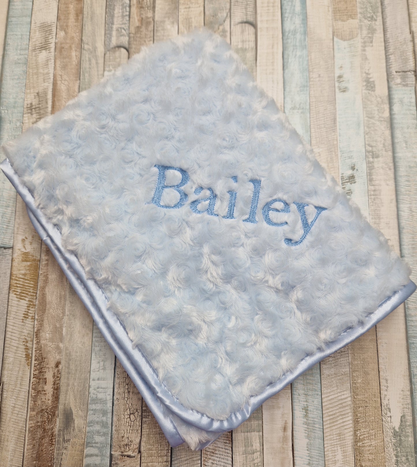 Personalised Soft Rose Baby Wrap /Blanket