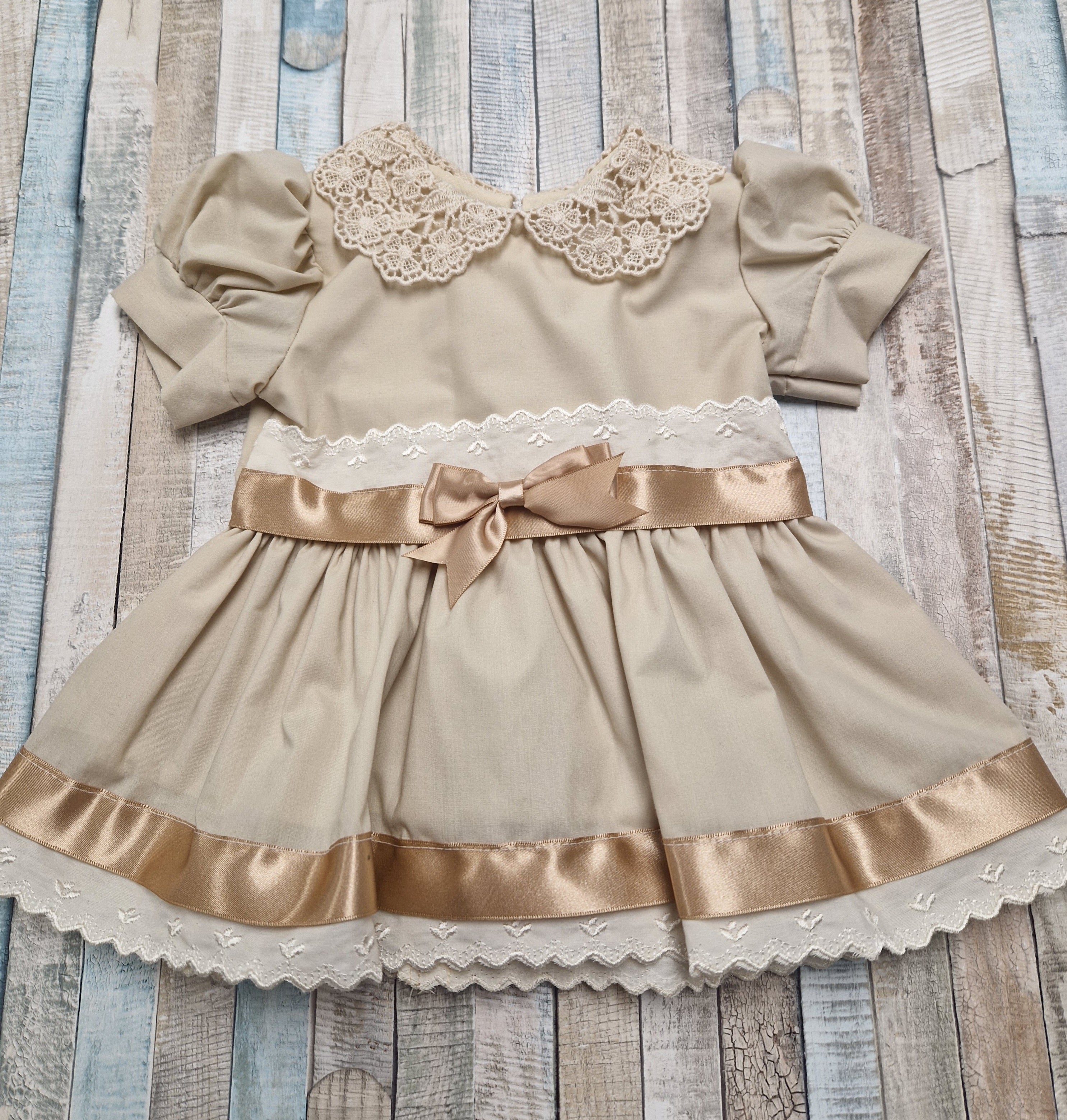 Cream baby fashion dress