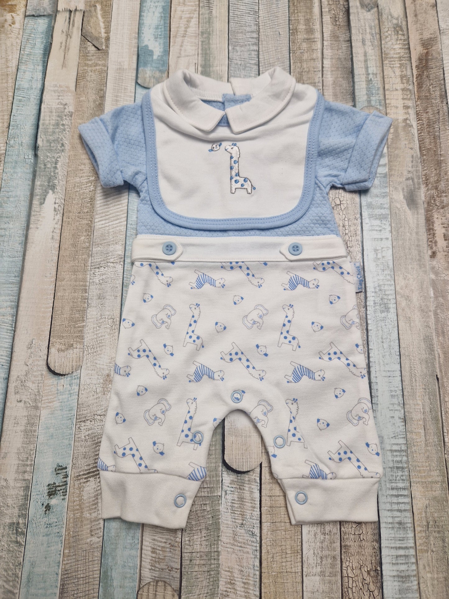 Premature Baby Boys Giraffe Romper