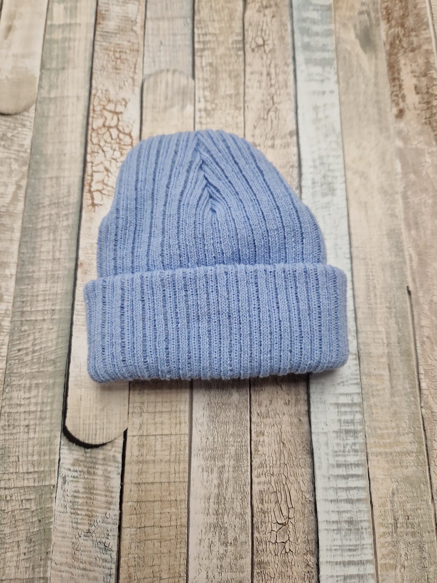 Nana's Special Buys Baby Boys Blue Knitted Newborn Beanie