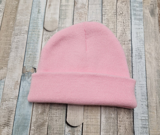 Nana's Special Buys Baby Girls Pink Knitted Beanie