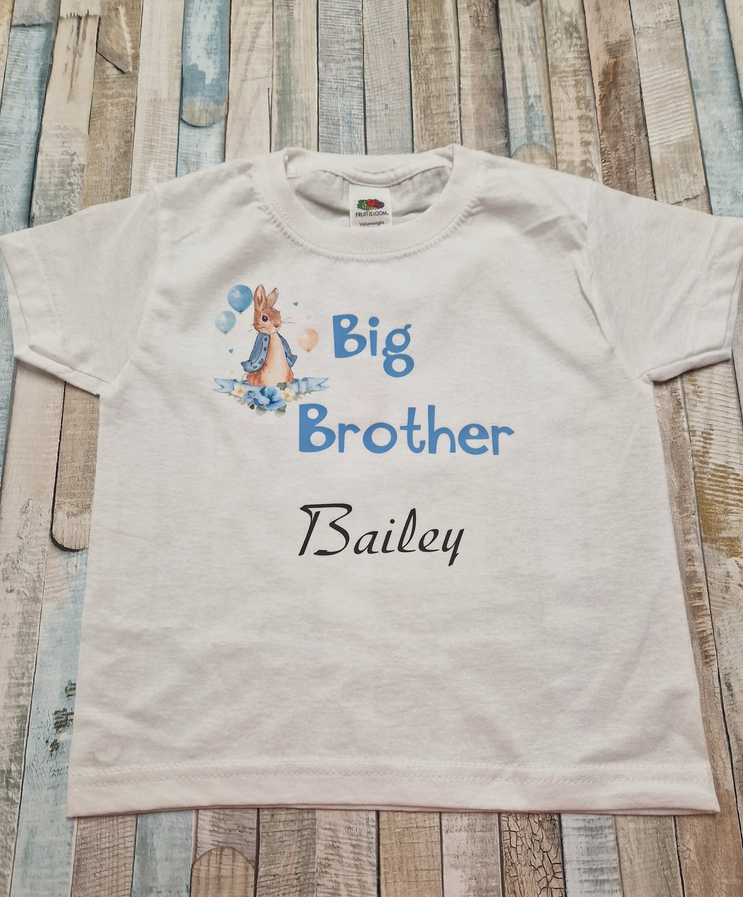 Boys Big Brother Printed Rabbit T Shirt