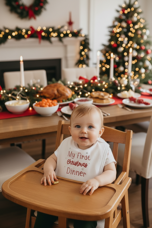 Babies My First Christmas Dinner Bib