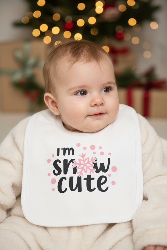 Baby Girls Im Snow Cute Bib
