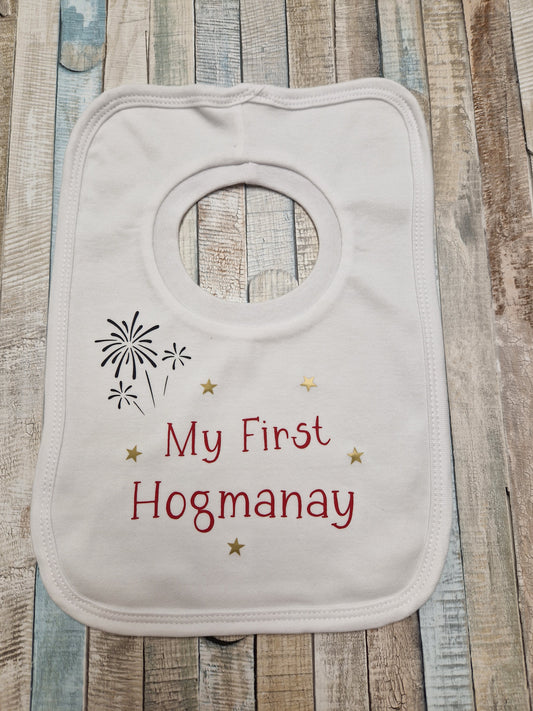 Unisex Baby My First Hogmanay Printed Bib