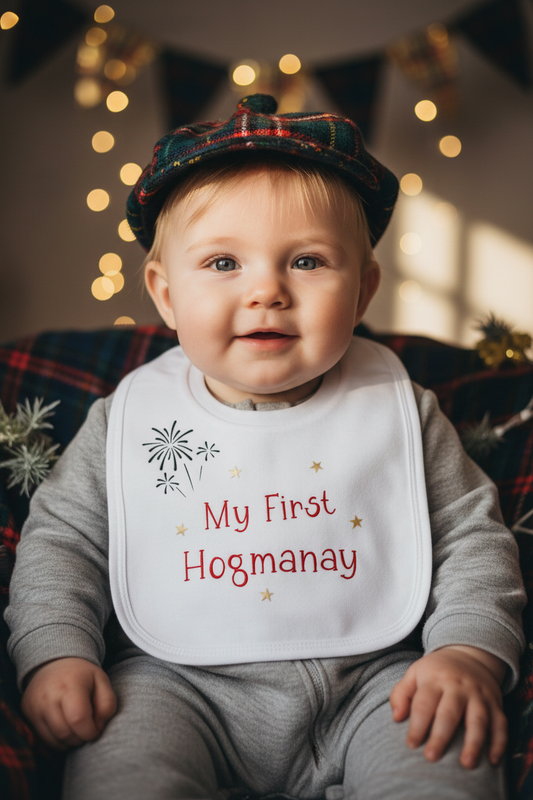Unisex Baby My First Hogmanay Printed Bib